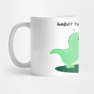 Adorable Dinosaurs Headbutting Mug